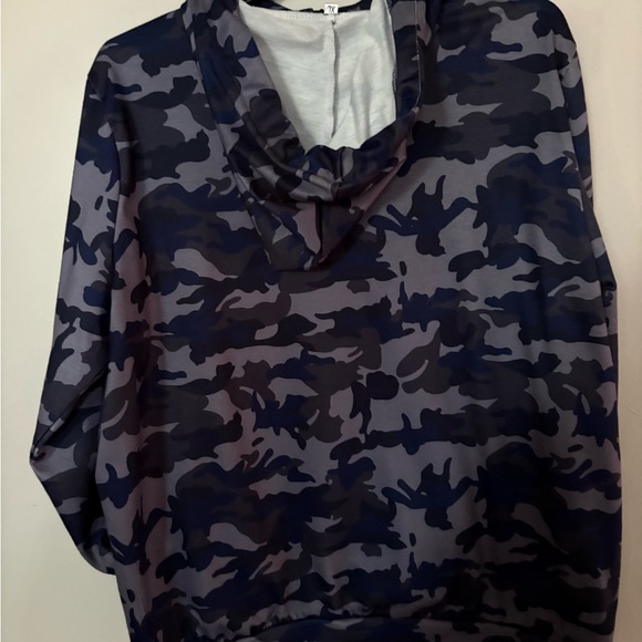 Blue and Gray Camouflage Jacket XL - Picture 5 of 6